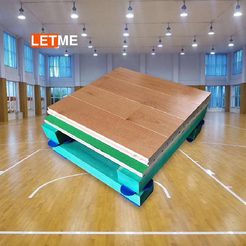 სპორტული დარბაზის ხის იატაკი