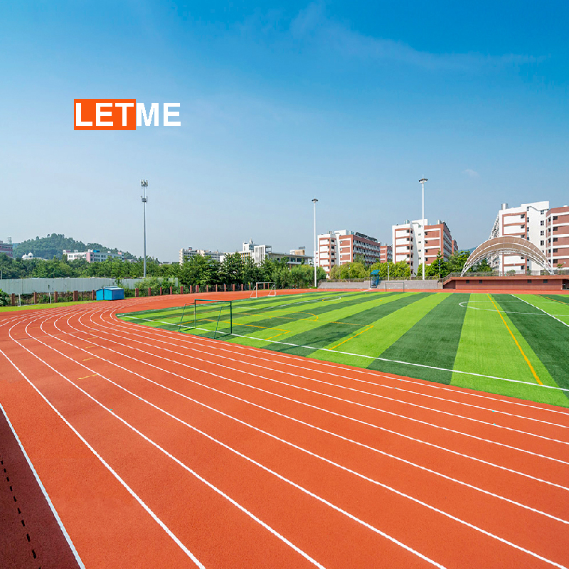 კაუჩუკის სრბენი ბილიკის მოწყობა